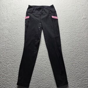FITST4 Leggings Womens Small Black Silicone Grip Pockets Riding Equestrian